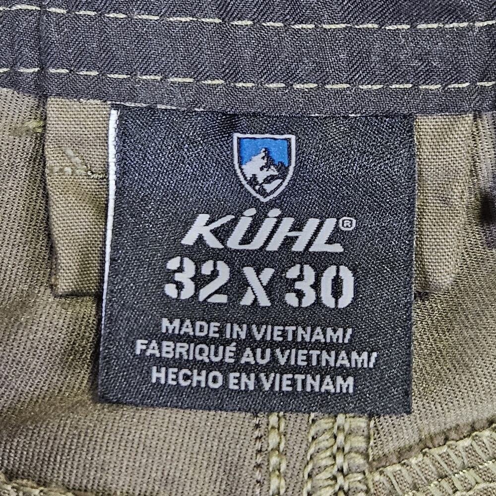 Kuhl Radikl Cargo Pant Men 32x30 Lightweight Performance Technical Klassik Green - Picture 2 of 16